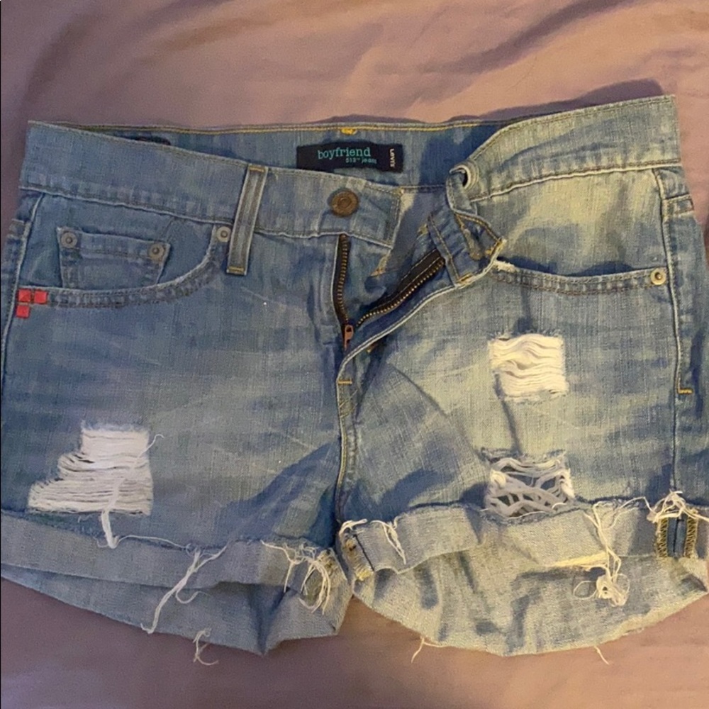 Levi’s Boyfriend style shorts.